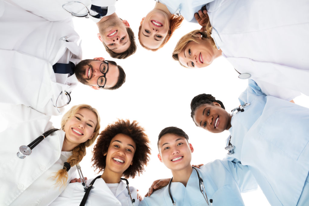 happy doctor circle